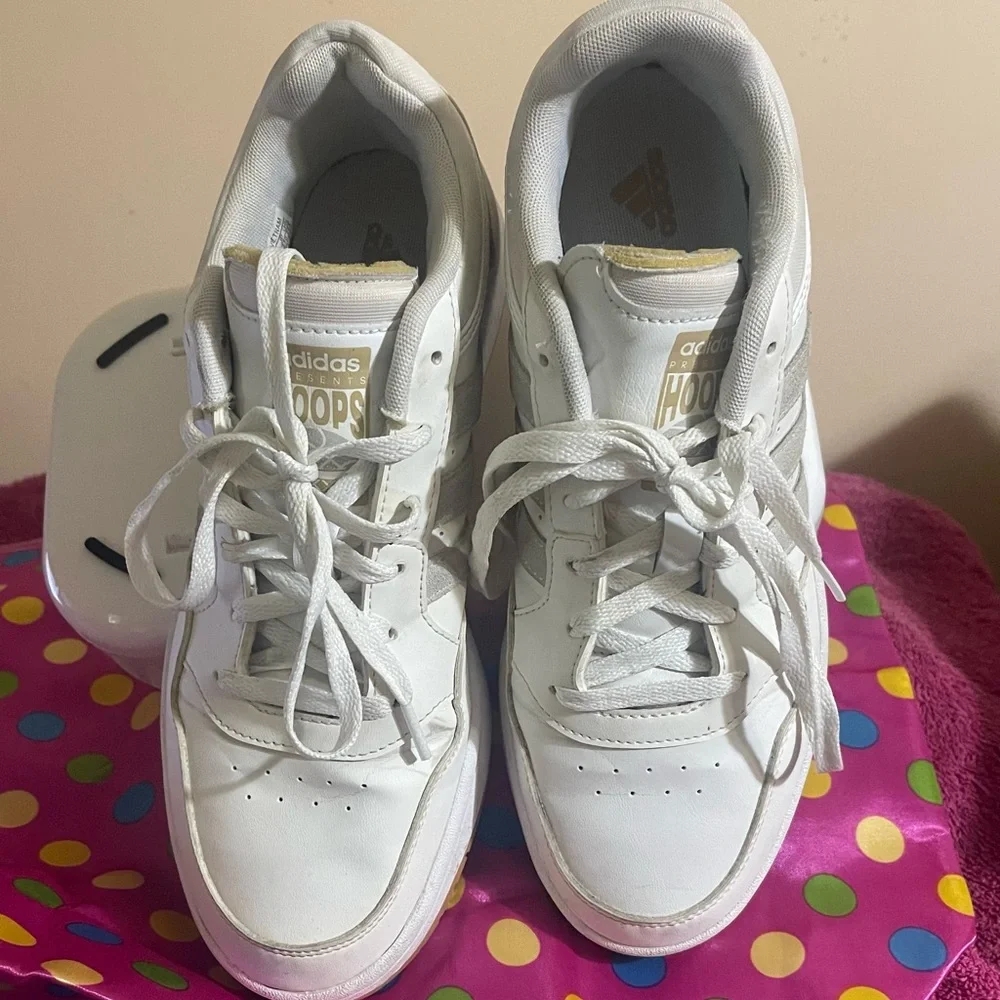 Adidas White and Gray Sneakers